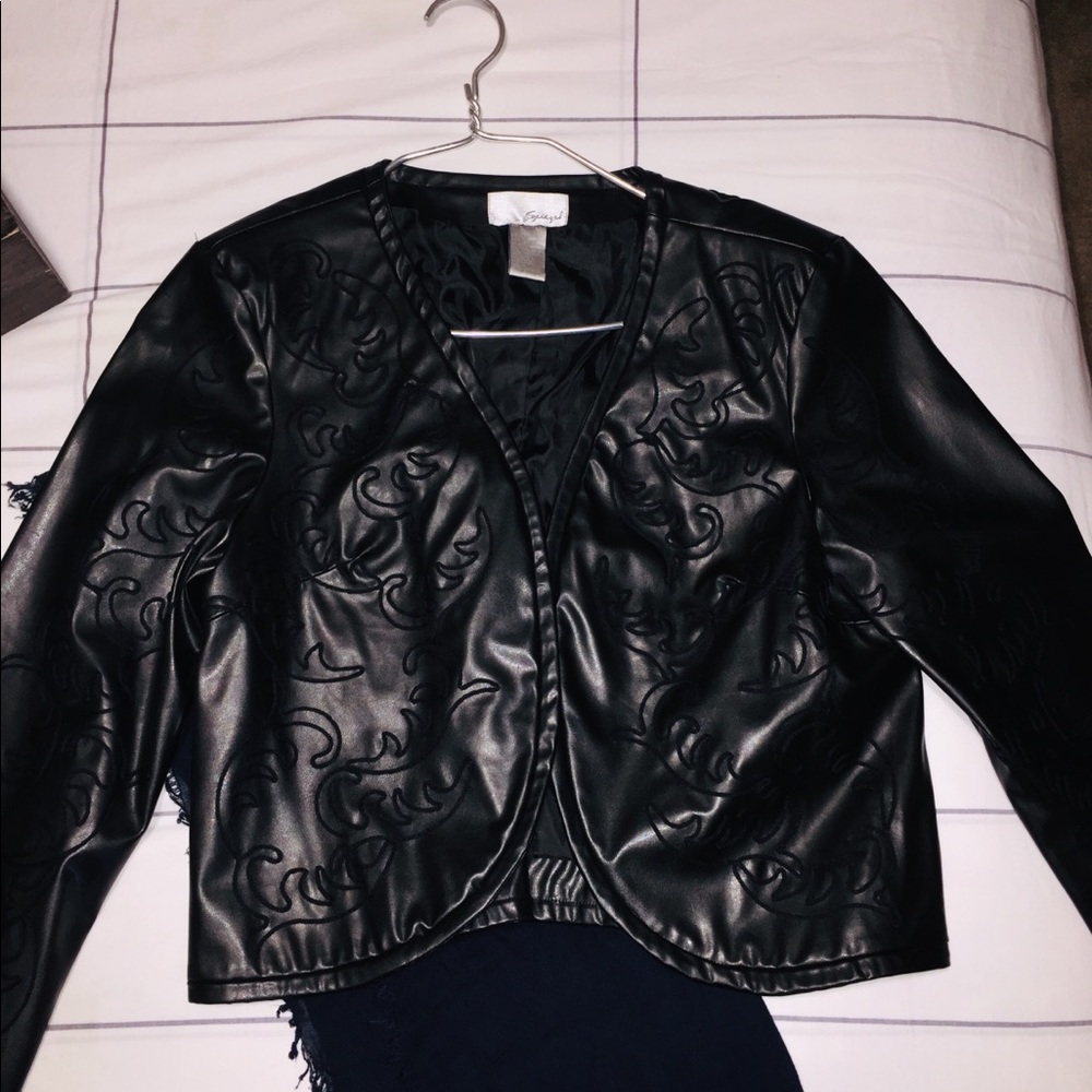 Leather black jacket